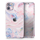 Marbleized Pink and Blue Swirl V2123 - Vinyl Skin Wrap for iPhone 17 Pro Max, 17 Pro, 17 Air, 17, 16 & All Models — Soft Matte or Ultra Gloss