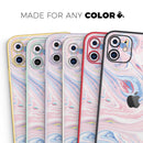 Marbleized Pink and Blue Swirl V2123 - Vinyl Skin Wrap for iPhone 17 Pro Max, 17 Pro, 17 Air, 17, 16 & All Models — Soft Matte or Ultra Gloss