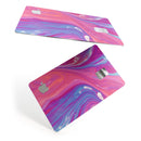 Marbleized Pink and Blue v391 - Premium Protective Decal Skin-Kit for the Apple Credit Card