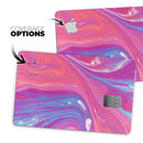 Marbleized Pink and Blue v391 - Premium Protective Decal Skin-Kit for the Apple Credit Card