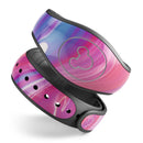 Marbleized Pink and Blue v391 - Decal Skin Wrap Kit for the Disney Magic Band