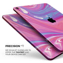 Marbleized Pink and Blue v391 - Full Body Skin Decal for the Apple iPad Pro 12.9", 11", 10.5", 9.7", Air or Mini (All Models Available)