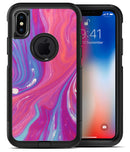Marbleized Pink and Blue v391 - iPhone X OtterBox Case & Skin Kits