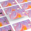 Marbleized Pink and Purple Paradise V2 - Premium Protective Decal Skin-Kit for the Apple Credit Card