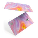 Marbleized Pink and Purple Paradise V2 - Premium Protective Decal Skin-Kit for the Apple Credit Card