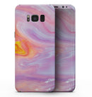 Marbleized Pink and Purple Paradise V2 - Samsung Galaxy S8 Full-Body Skin Kit