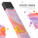 Marbleized Pink and Purple Paradise V2 - Premium Decal Protective Skin-Wrap Sticker compatible with the Juul Labs vaping device