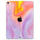 Marbleized Pink and Purple Paradise V2 - Full Body Skin Decal for the Apple iPad Pro 12.9", 11", 10.5", 9.7", Air or Mini (All Models Available)