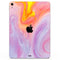 Marbleized Pink and Purple Paradise V2 - Full Body Skin Decal for the Apple iPad Pro 12.9", 11", 10.5", 9.7", Air or Mini (All Models Available)