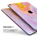 Marbleized Pink and Purple Paradise V2 - Full Body Skin Decal for the Apple iPad Pro 12.9", 11", 10.5", 9.7", Air or Mini (All Models Available)