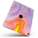 Marbleized Pink and Purple Paradise V2 - Full Body Skin Decal for the Apple iPad Pro 12.9", 11", 10.5", 9.7", Air or Mini (All Models Available)