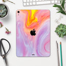 Marbleized Pink and Purple Paradise V2 - Full Body Skin Decal for the Apple iPad Pro 12.9", 11", 10.5", 9.7", Air or Mini (All Models Available)