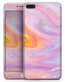 Marbleized Pink and Purple Paradise V2 - Skin-kit for the iPhone 8 or 8 Plus