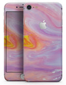 Marbleized Pink and Purple Paradise V2 - Skin-kit for the iPhone 8 or 8 Plus