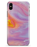 Marbleized Pink and Purple Paradise V2 - iPhone X Clipit Case