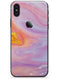 Marbleized Pink and Purple Paradise V2 - iPhone X Skin-Kit