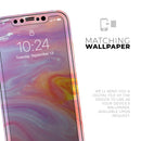 Marbleized Pink and Purple Paradise V2 - Protective Skin Wrap & Decal – Compatible with iPhone SE to iPhone 17 Pro Max (All Models)