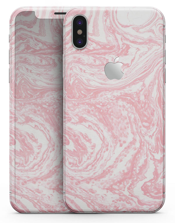 Marbleized Pink v3 - iPhone X Skin-Kit