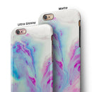 Marbleized Soft Blue V32 iPhone 6/6s or 6/6s Plus 2-Piece Hybrid INK-Fuzed Case