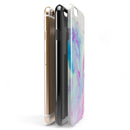 Marbleized Soft Blue V32 iPhone 6/6s or 6/6s Plus 2-Piece Hybrid INK-Fuzed Case
