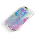 Marbleized Soft Blue V32 iPhone 6/6s or 6/6s Plus 2-Piece Hybrid INK-Fuzed Case
