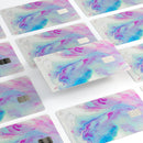 Marbleized Soft Blue V32 - Premium Protective Decal Skin-Kit for the Apple Credit Card