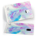 Marbleized Soft Blue V32 - Premium Protective Decal Skin-Kit for the Apple Credit Card