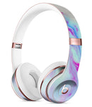 Marbleized Soft Blue V32 Full-Body Skin Kit for the Beats by Dre Solo 3 Wireless Headphones