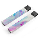 Marbleized Soft Blue V32 - Premium Decal Protective Skin-Wrap Sticker compatible with the Juul Labs vaping device