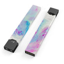 Marbleized Soft Blue V32 - Premium Decal Protective Skin-Wrap Sticker compatible with the Juul Labs vaping device