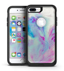 Marbleized Soft Blue V32 - iPhone 7 or 7 Plus Commuter Case Skin Kit