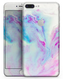 Marbleized Soft Blue V32 - Skin-kit for the iPhone 8 or 8 Plus