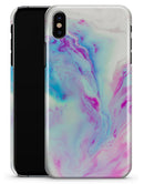 Marbleized Soft Blue V32 - iPhone X Clipit Case