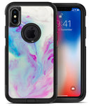 Marbleized Soft Blue V32 - iPhone X OtterBox Case & Skin Kits