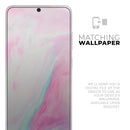 Marbleized Soft Pink - Premium Vinyl Skin Decal for Samsung Galaxy S25 Ultra, S24, S23, S22 & All Galaxy S Models