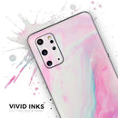 Marbleized Soft Pink - Premium Vinyl Skin Decal for Samsung Galaxy S25 Ultra, S24, S23, S22 & All Galaxy S Models