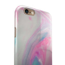 Marbleized Soft Pink and Blue Paradise iPhone 6/6s or 6/6s Plus 2-Piece Hybrid INK-Fuzed Case