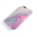Marbleized Soft Pink and Blue Paradise iPhone 6/6s or 6/6s Plus 2-Piece Hybrid INK-Fuzed Case