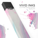 Marbleized Soft Pink and Blue Paradise - Premium Decal Protective Skin-Wrap Sticker compatible with the Juul Labs vaping device