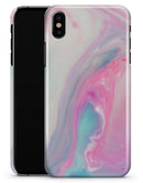 Marbleized Soft Pink and Blue Paradise - iPhone X Clipit Case
