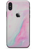Marbleized Soft Pink - iPhone X Skin-Kit