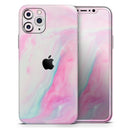 Marbleized Soft Pink - Vinyl Skin Wrap for iPhone 17 Pro Max, 17 Pro, 17 Air, 17, 16 & All Models — Soft Matte or Ultra Gloss