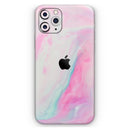 Marbleized Soft Pink - Vinyl Skin Wrap for iPhone 17 Pro Max, 17 Pro, 17 Air, 17, 16 & All Models — Soft Matte or Ultra Gloss