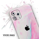 Marbleized Soft Pink - Vinyl Skin Wrap for iPhone 17 Pro Max, 17 Pro, 17 Air, 17, 16 & All Models — Soft Matte or Ultra Gloss