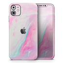 Marbleized Soft Pink - Vinyl Skin Wrap for iPhone 17 Pro Max, 17 Pro, 17 Air, 17, 16 & All Models — Soft Matte or Ultra Gloss