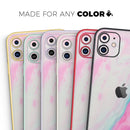 Marbleized Soft Pink - Vinyl Skin Wrap for iPhone 17 Pro Max, 17 Pro, 17 Air, 17, 16 & All Models — Soft Matte or Ultra Gloss