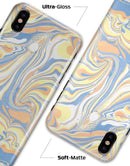 Marbleized Swirling Blue and Gold - iPhone X Clipit Case