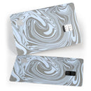 Marbleized Swirling Blue and Gray - Premium Protective Decal Skin-Kit for the Apple Credit Card
