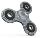 Marbleized Swirling Blue and Gray Full-Body Fidget Spinner Skin-Kit