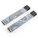 Marbleized Swirling Blue and Gray - Premium Decal Protective Skin-Wrap Sticker compatible with the Juul Labs vaping device